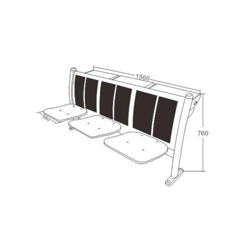 UC-A4201 مقعد قابل للطي لمسارح المحاضرات