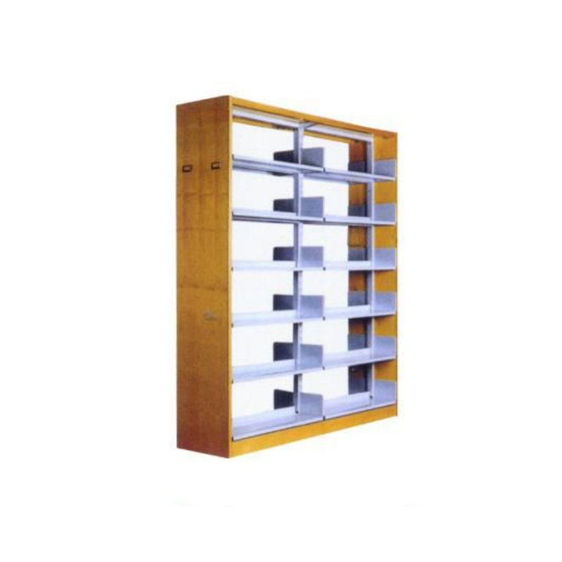 UC-A5703 خزانة كتب مكتبية سداسية الطبقات بحواف خشبية