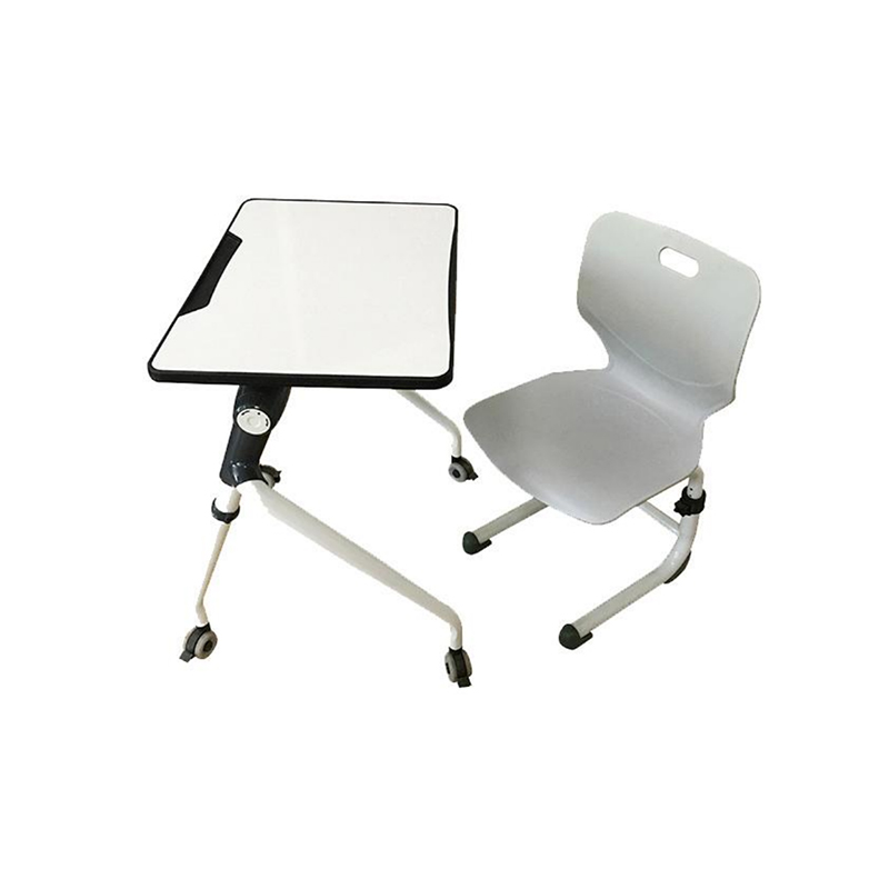 UC-A0502 مكتب طالب واحد متحرك وكرسي
